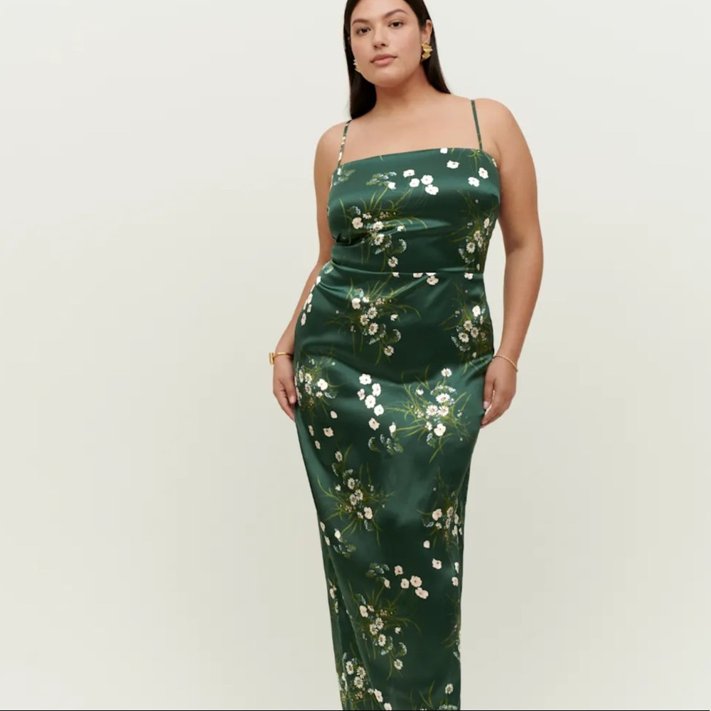 Reformation Frankie Silk Dress - Buena